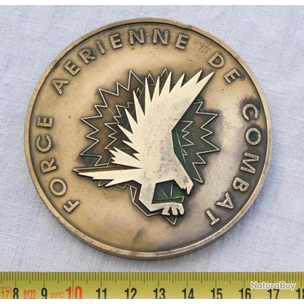 FORCE AERIENNE DE COMBAT : BEAU MEDAILLON BRONZE GENERAL Pxxxx  1997