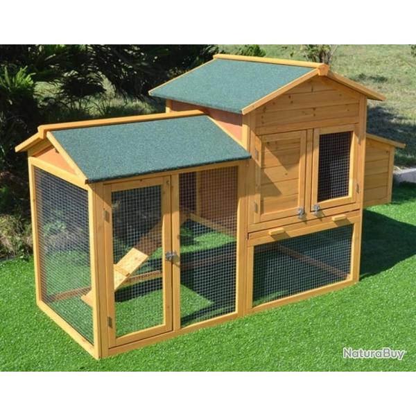 Poulailler XXL Clapier abri poule caille lapin abri rongeur enclos poule parc poule basse cour XXL