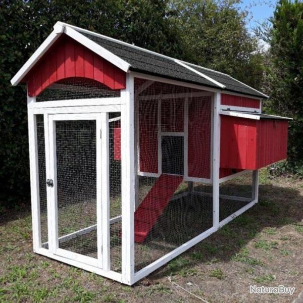 Poulailler 10-12 poules caille lapin abri rongeur coq poulailler bois basse cour enclos poule