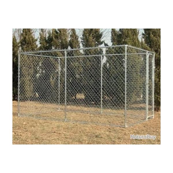 Chenil enclos 9m� enclos chien galvanis� parc chien cl�ture chenil chenil cielterre-commerce