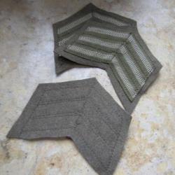 paire patch sergent ww2 Canadien Britannique Anglais deuxi&egrave;me guerre British grade Canada GB