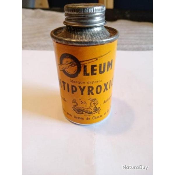 Huile pour armes et fusil en bidon m�tal 10 cl Oleum