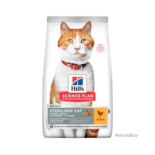 HILLS FELINE STERILISED ADULT POULET 3KGS