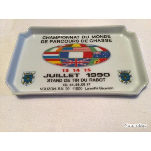 Porcelaine CHAMPIONNAT DU MONDE PARCOURS DE CHASSE