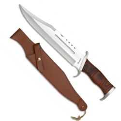 Poignard De chasse Manche en Bois. Lame 26.3 cm