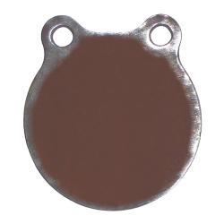 Gong m&eacute;tallique en Hardox 550 - dia. 10 cm, &eacute;p. 10 mm, &agrave; oreilles