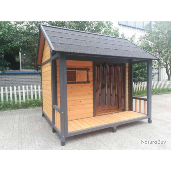 Niche gros chien niche avec terrasse niche XXL niche GEANTE grande niche design cielterre-commerce