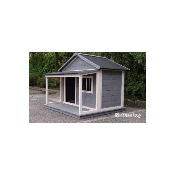 Niche XXL abri chien cabane chien maison chien niche ext�rieur niche terrasse cielterre-commerce