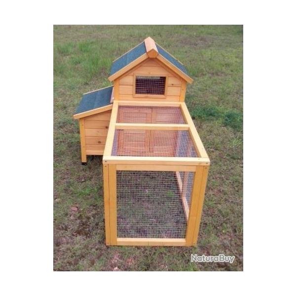 Poulailler avec enclos poule caille clapier lapin abri coq volaille pintade cielterre-commerce