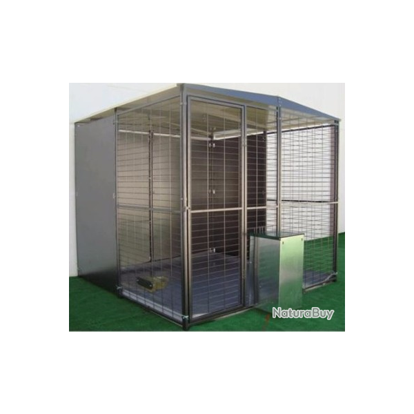 Poulailler 2x2x2m poulailler SOLIDE en mtal abri poule cage poule clapier lapin cielterre-commerce