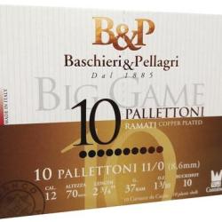 BTE 10 CART. B&P BIG GAME 10 PALLETTONI CAL. 12 / 70 MM 10 GRAINS 45G JUPE + GODET