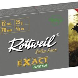 BTE 5 BALLE SANS PLOMB ROTTWEIL EXACT GREEN CAL. 12 / 70 MM 25G