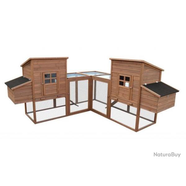 Poulailler angle abri poule enclos geant cage poule clapier lapin avec pondoir NEUF