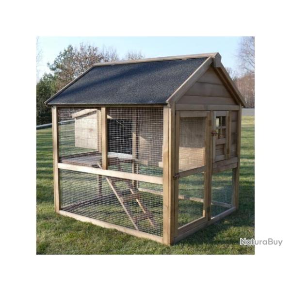 Poulailler FSC abri poule enclos geant cage poule clapier lapin avec pondoir NEUF