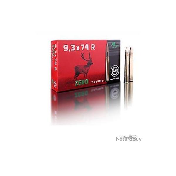 Cartouche Geco Zero cal.9,3X74 R 184GR 11,9G boite de 20