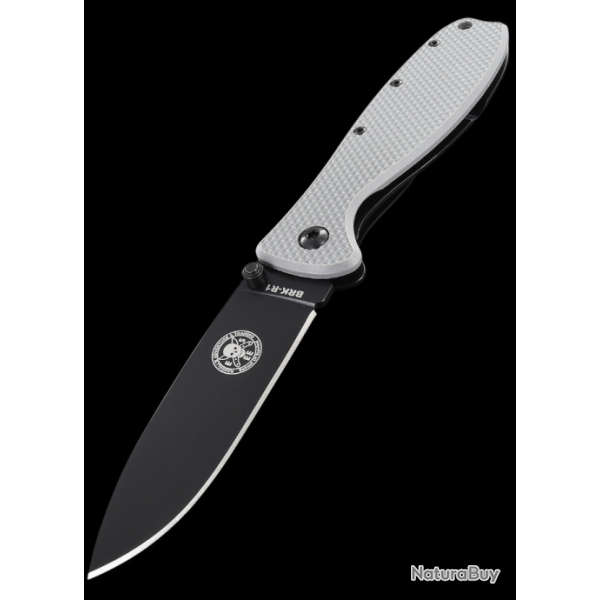 Couteau Esee Zancudo Gray Lame Acier AUS-8 Manche FRN Framelock BRKR1FGB