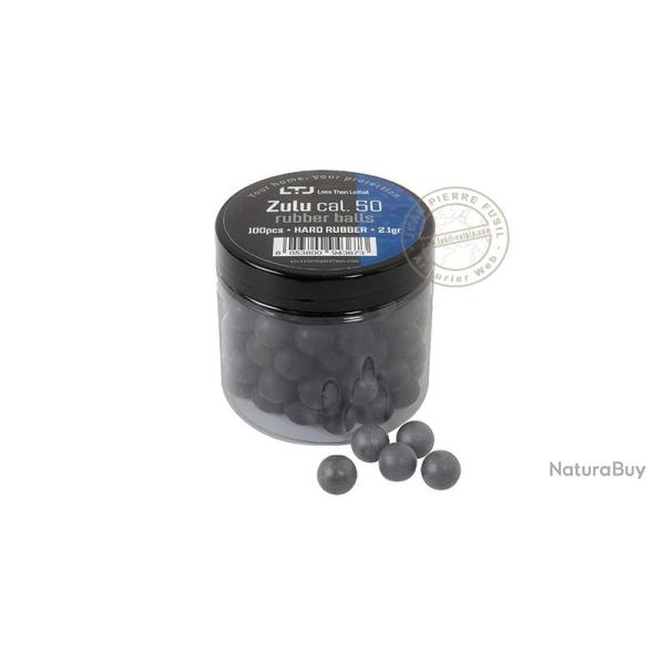 Less Than Lethal - Billes caoutchouc Zulu - calibre .50 - x100