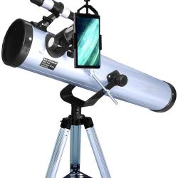 Pack complet t&eacute;lescope XXL Astrophotographie 76/700 avec Lunette astronomique Zoom et guide d&eacute;butant