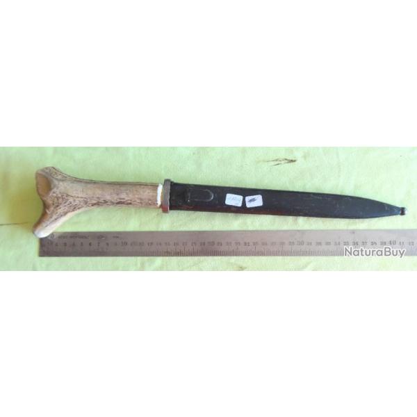 couteau droit poignard chasse pche militaire lgion gendarmerie  cerf gibier chevreuil
