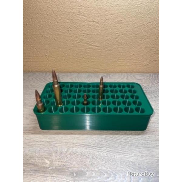 Plateau de rechargement vert fonc� xxl pour le rechargement de munitions d'armes d'�paule.