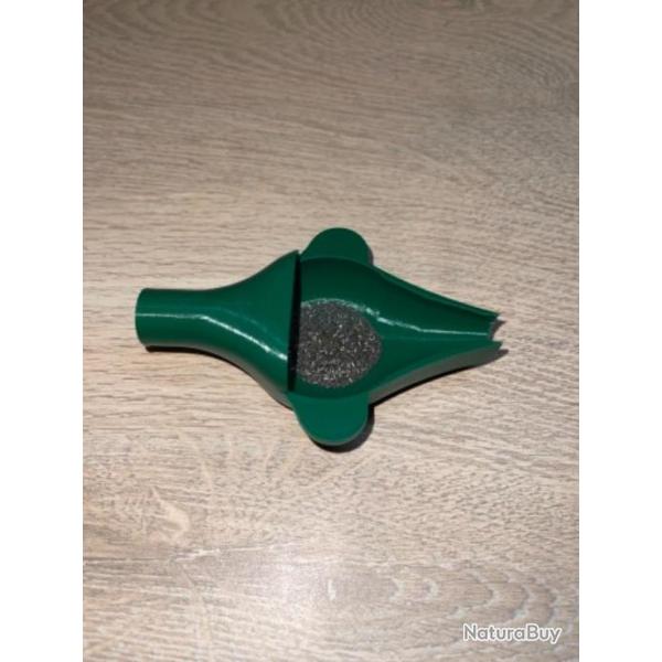 Coupelle pour balance verte fonc� avec entonnoir powder funnel int�gr�