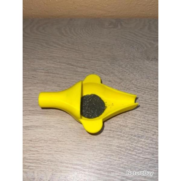 Coupelle pour balance jaune avec entonnoir powder funnel int�gr�