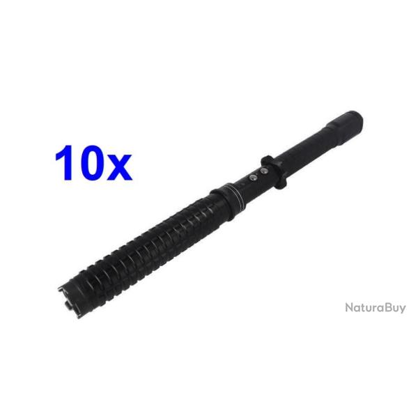 10 x Shocker lectrique paralyseur 10 million de volts lampe LED modele X10