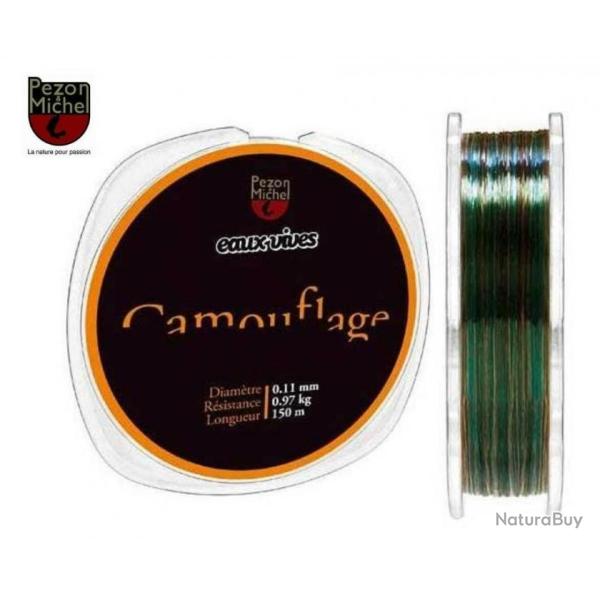 Promo: Nylon Pezon & Michel Eaux vives Camouflage 0.28mm 5.600kg 150m