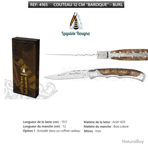 Coffret couteau pliant 12 cm 4165 Laguiole BOUGNA