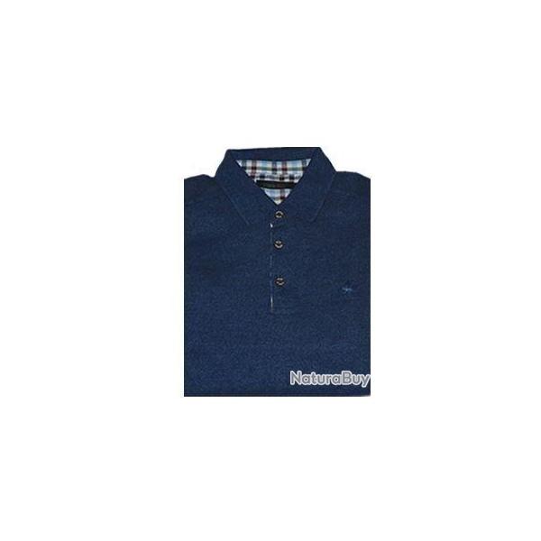 SWEAT COL BOUTONN� BLEU NUIT TS