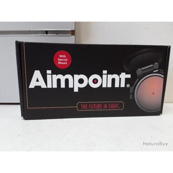 Point rouge tubulaire Aimpoint COMPC3 2MOA + collier embase argo/bar