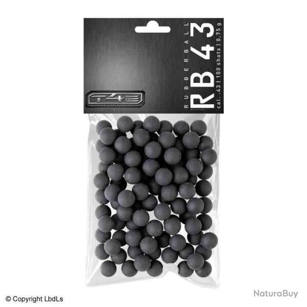 Sachet de 100 billes caoutchouc calibre 43 T4E UMAREX