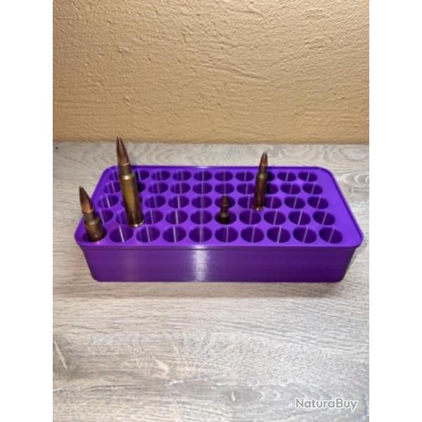 Plateau de rechargement violet xxl pour le rechargement de munitions d'armes d'paule.