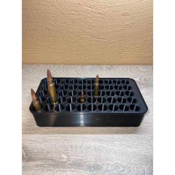 Plateau de rechargement noir xxl pour le rechargement de munitions d'armes d'�paule.