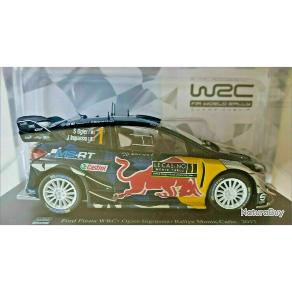 COLLECTION - FORD FIESTA  WRC Sbastien OGIER RALLYE MONTE-CARLO 2017 RED BULL - ECHELLE 1/24me