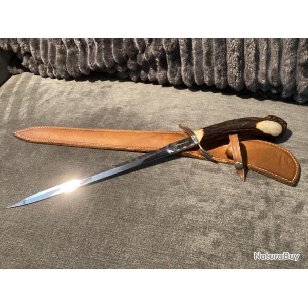 Belle Dague � Servir Couteau   Bois de Cerf   V�nerie