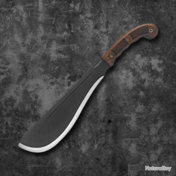 Kukri Condor Departure Bolo Machete Lame Carbone 1075 Manche Bois Etui Cuir Salvador CTK3955122HC