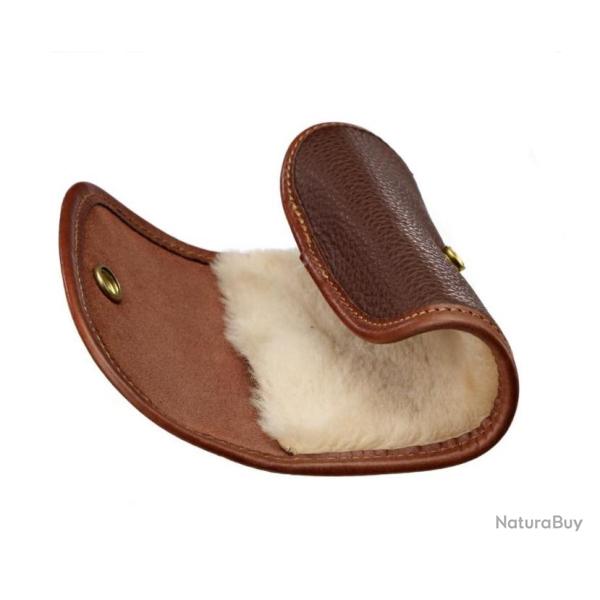 Gant de lustrage en monton lain� et veau grain� ALEXANDRE MAREUIL