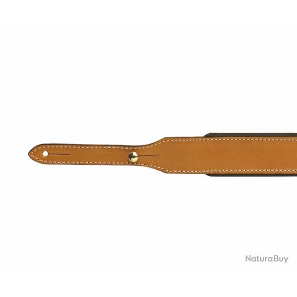 Bretelle cuir non doubl�e fusil ALEXANDRE MAREUIL