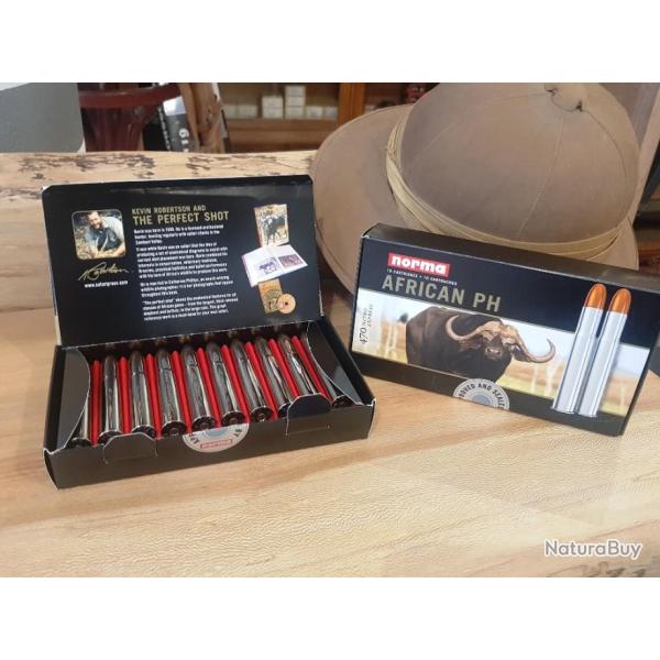 Munitions de Grande Chasse NORMA 470 NITRO EXPRESS