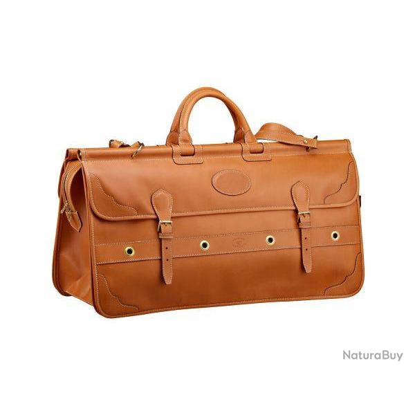 Sac de battue 1 compartiment, 2 poches lat�rales, 1 poche amovible imperm�able cuirALEXANDRE MAREUIL