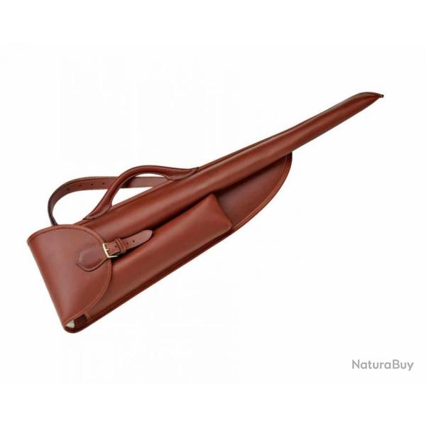 Fourreau arme d�mont�e, crosse + canon + lunette cuir ALEXANDRE MAREUIL