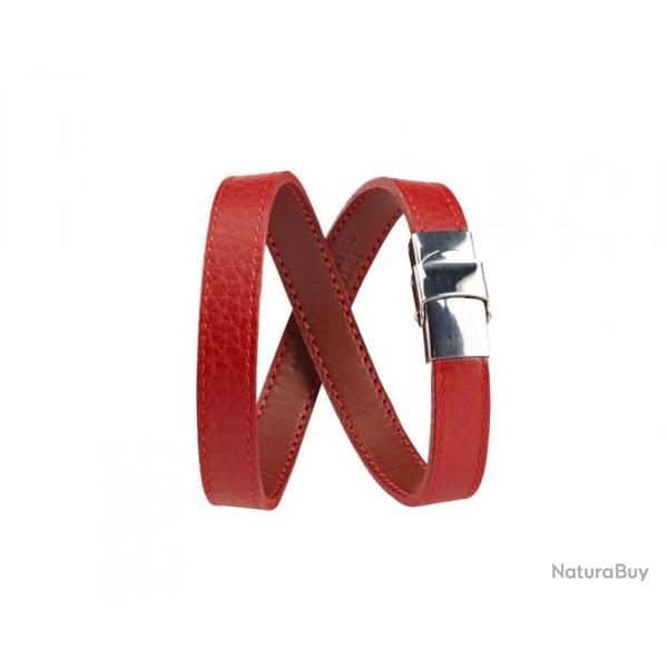 Bracelet en cuir 2 tours ALEXANDRE MAREUIL