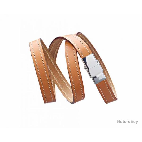 Bracelet en cuir 3 tours ALEXANDRE MAREUIL