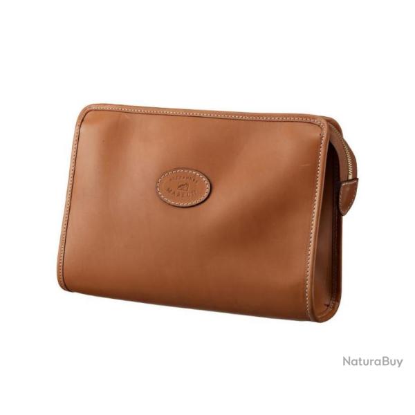 Trousse de toilette en cuir ALEXANDRE MAREUIL