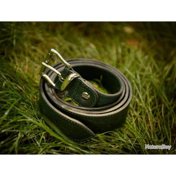 Ceinture r�glable en cuir de cerf ALEXANDRE MAREUIL