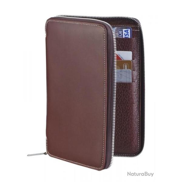 Compagnon � zip, porte catres col taurillon noir et orange ALEXANDRE MAREUIL