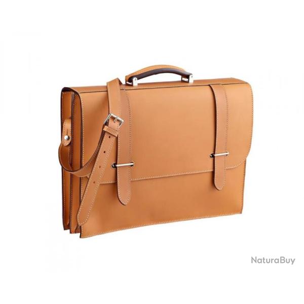 Cartable traditionnel � pontets avec bandouli�re ALEXANDRE MAREUIL