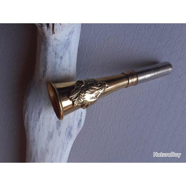 Corne de poche  12 cm  motif Sanglier.