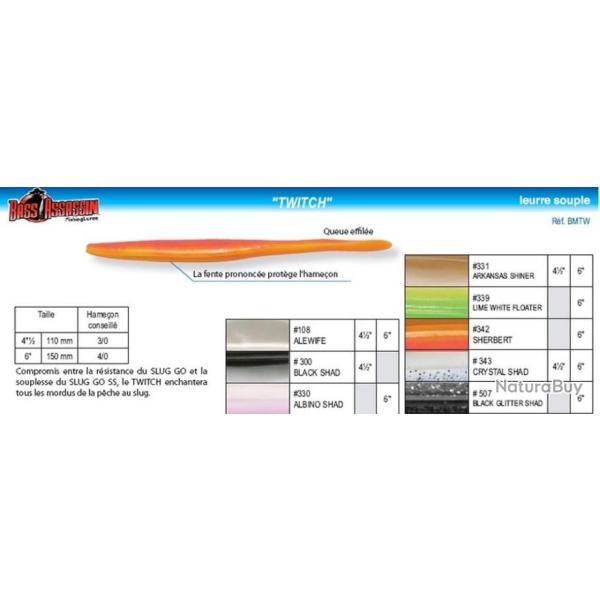 Promo: Leurre Bass Assassin Twitch 6" Alewife par 8